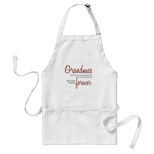 Grandmas Forever red Standard Apron (Front)