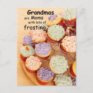 Grandmas Frosting Mother's Day Cupcakes Postcard