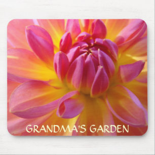 Grandma's Garden Mousepad Dahlia Flowers Mouse pad