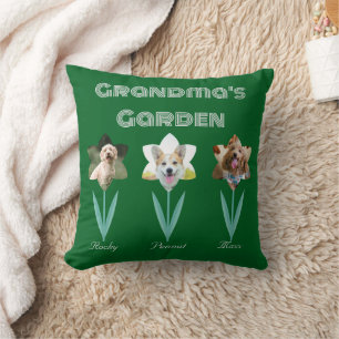 Grandma's Garden Personalised Pet Photos Cushion