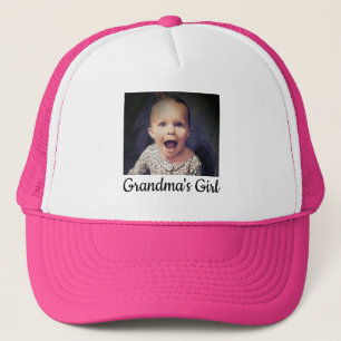 Grandma's Girl Custom Photo Trucker Hat