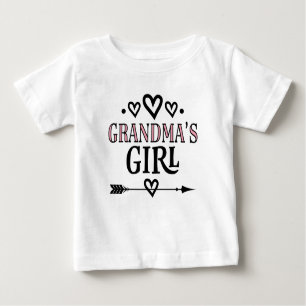 Grandmas Girl Cute Granddaughter Gift Baby T-Shirt