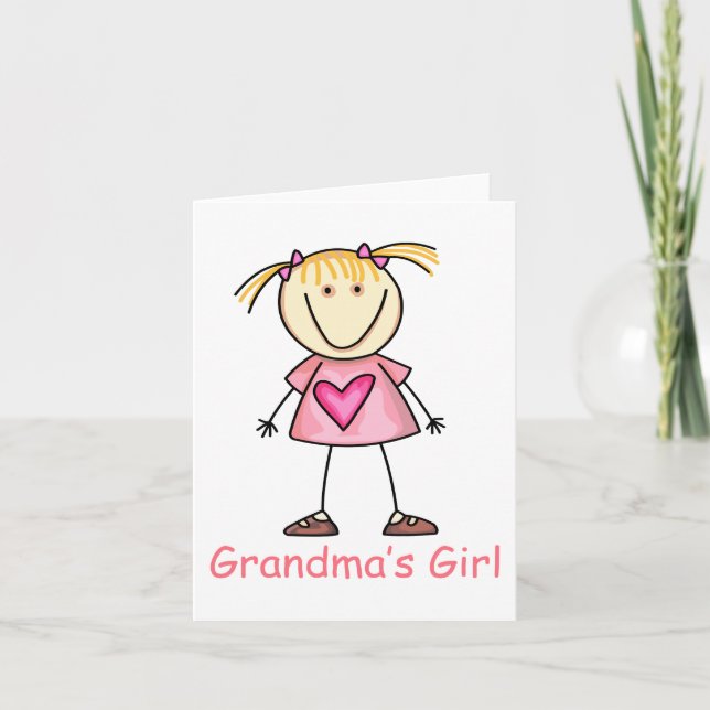 Grandma's Girl Thank You Card (Front)