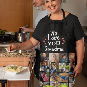 Grandmas Grandkids 20 Photo Collage Keepsake Apron