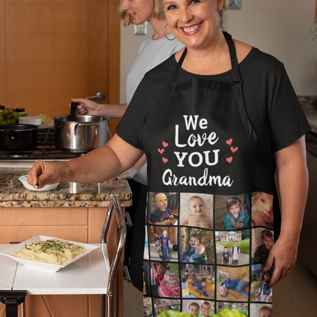 Grandmas Grandkids 20 Photo Collage Keepsake Apron (Creator Uploaded)