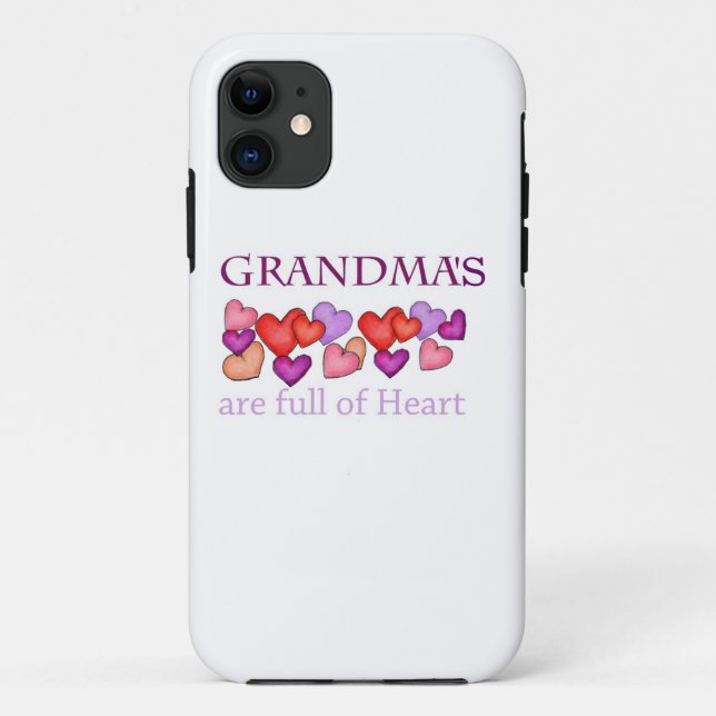 Grandma's Heart iPhone Case (Back)