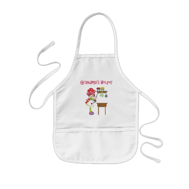 Grandma's Helper in the Kitchen Kids Apron (Front)