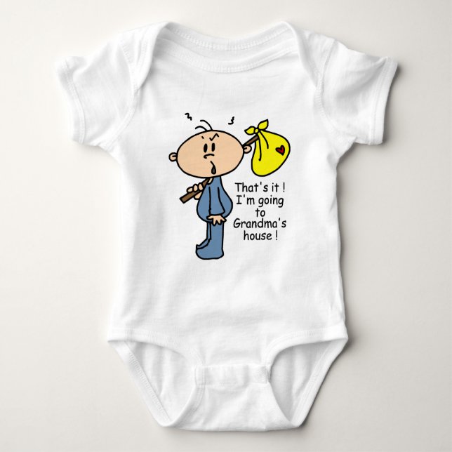 Grandma's House Baby (BLUE) Baby Bodysuit (Front)