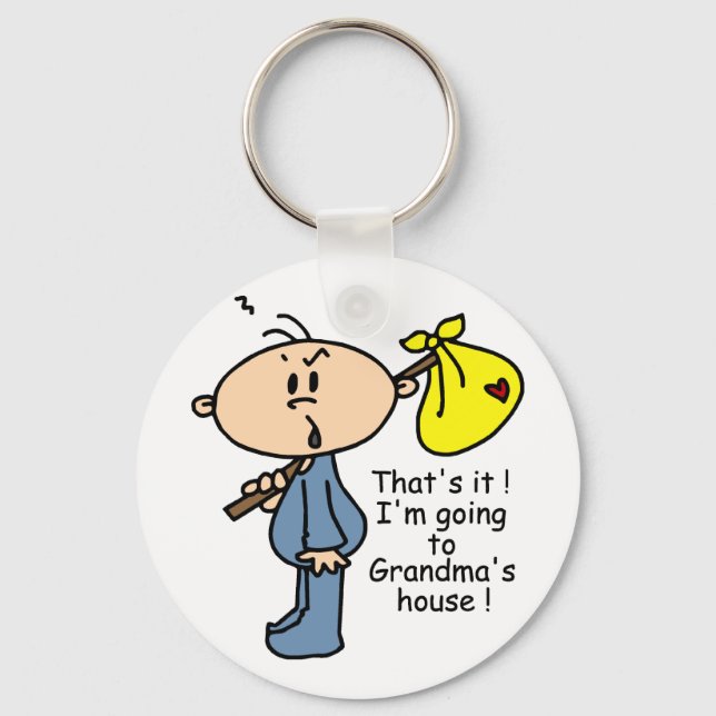 Grandma's House Baby (BLUE) Key Ring (Front)