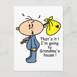 Grandma's House Baby (BLUE) Postcard