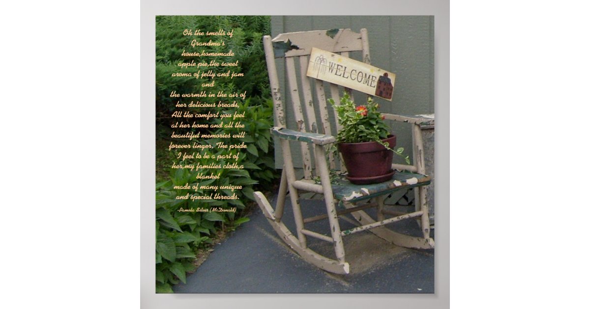 Grandma's HousePoemPoster Poster Zazzle