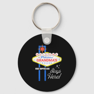 Grandmas House Shirt Vegas Funny Grandma  Key Ring