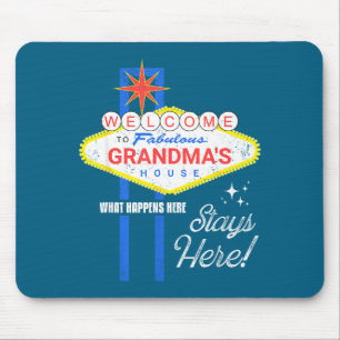 Grandmas House Shirt Vegas Funny Grandma Mouse Pad