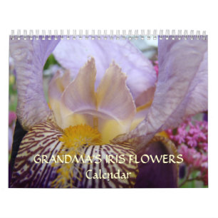 GRANDMA'S IRIS FLOWERS Calendar Gifts Irises