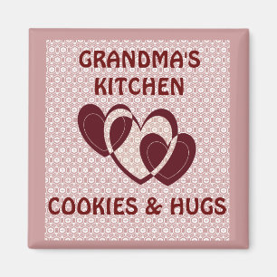 GRANDMAS KITCHEN/COOKIES AND HUGS MAGNET