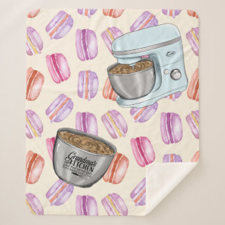 Grandma's Kitchen Good Food Served Daily with a He Sherpa Blanket