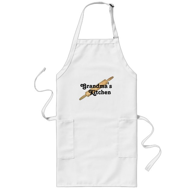 Grandma's Kitchen Long Apron (Front)