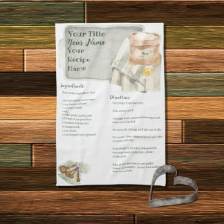 Grandma's Kitchen | Personalised Cookie Recipe Tea Towel