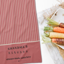Grandma's Kitchen Vintage Stripe Customisable