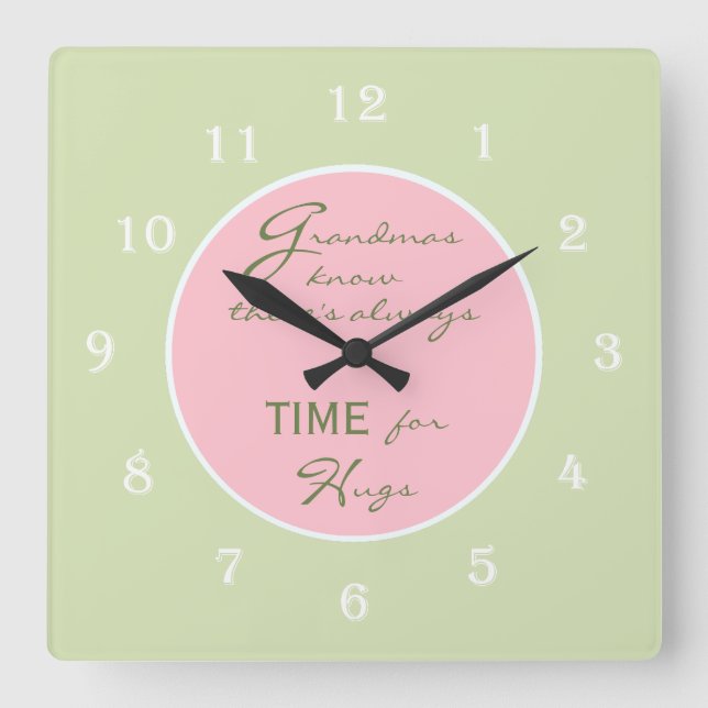 Grandmas Know there's always Time Wall Clock (Front)