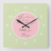 Grandmas Know there's always Time Wall Clock