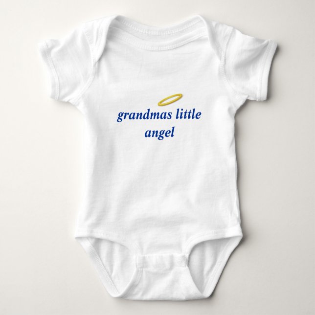 grandmas little angel baby bodysuit (Front)