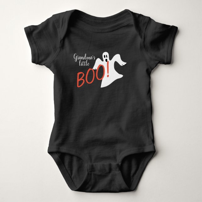 Grandma's Little Boo! Baby Bodysuit (Front)