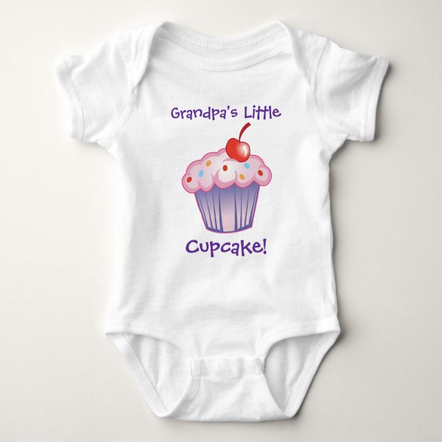 Grandma's Little Cupcake Baby Bodysuit (Front)
