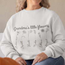 Grandma's little flower custom grandkids name