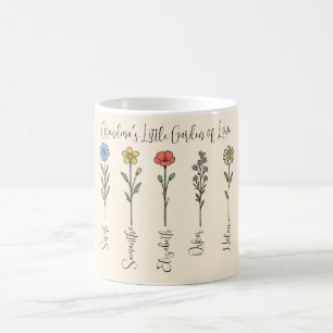 Grandma's Little Garden of Love - Grandkids's name Coffee Mug