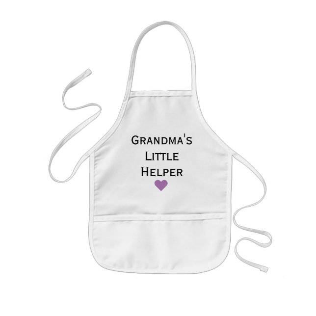 Grandma's Little Helper Grandkids Kids' Apron (Front)