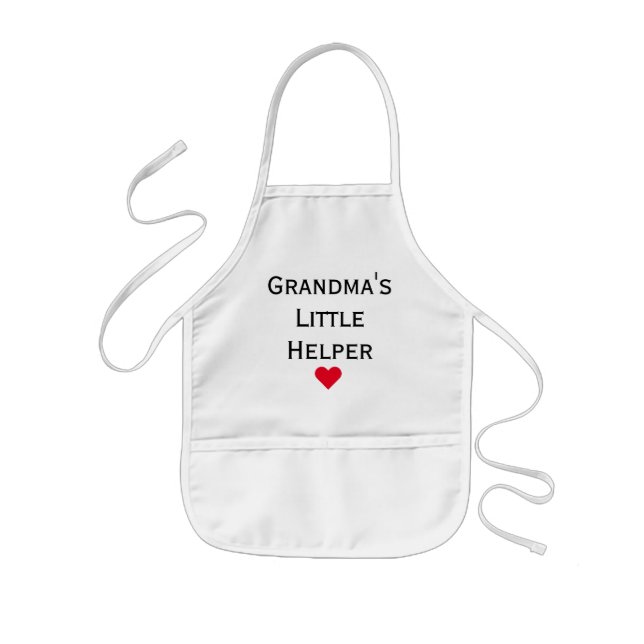 Grandma's Little Helper Grandkids Kids Apron (Front)