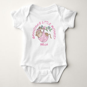Grandma's Little Monkey Baby Bodysuit