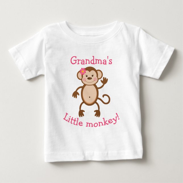 Grandma's Little Monkey T-shirt (Front)