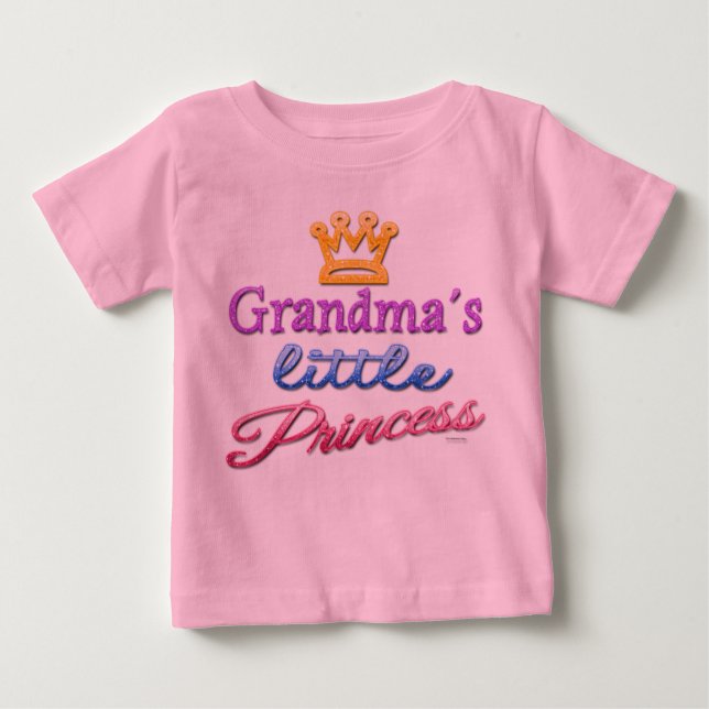 Grandma's Little Princess Baby Toddler T-Shirt (Front)