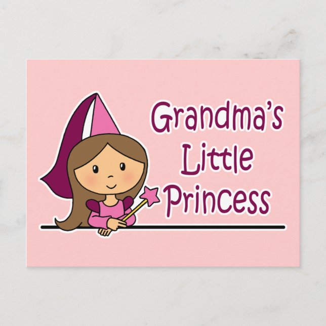 Grandma's Little Princess Postcard (Front)