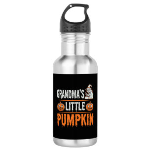 Grandma's Little Pumpkin Halloween Witch Design 532 Ml Water Bottle