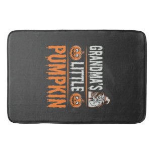 Grandma's Little Pumpkin Halloween Witch Design Bath Mat