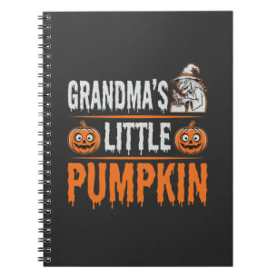 Grandma's Little Pumpkin Halloween Witch Design Notebook