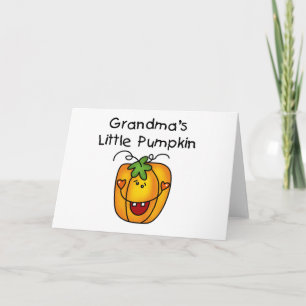 Grandma's Little Pumpkin T-shirts and gifts Card