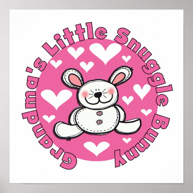 Grandma's Little Snuggle Bunny Poster (Front)