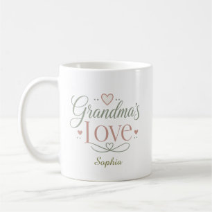 Grandma's Love Personalised Name Gift Coffee Mug