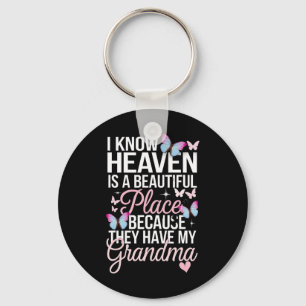 Grandma's My Guardian Angel In Heaven Memorial Day Key Ring