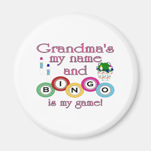 Grandmas my name Bingo is my game Magnet