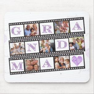 Grandma's Personalised Mouse Pad w/ 7 Photos!