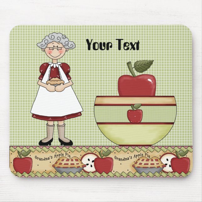 Grandma's pie Mousepad (Front)
