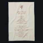 Grandma's Pie Recipe Kitchen Towel Vintage<br><div class="desc">Heirloom pecan pie recipe kitchen towel featuring Grandma's classic recipe in elegant script. Perfect farmhouse kitchen decor and thoughtful gift for bakers. Treasure a family favorite with this charming Grandma's Pecan Pie Recipe kitchen towel! This beautiful flour sack towel features a complete, tried-and-true pecan pie recipe written in elegant script,...</div>
