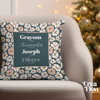 Grandmas Pillow with Grandchildren's names