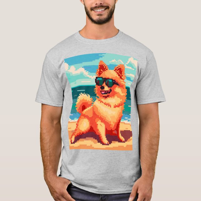 Grandma's Pixel Dog T-Shirt (Front)