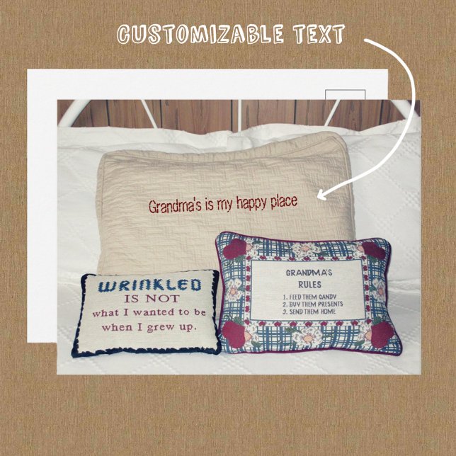 Grandma's Place Customisable Postcard (Creator Uploaded)